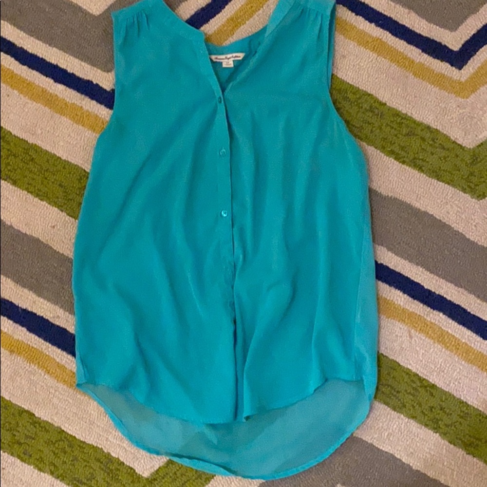Sleeveless American Eagle button down